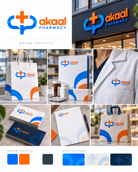 Akaal Pharmacy — Brand Identity & Healthcare Marketing System Gallery