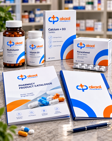 Akaal Pharmacy — Brand Identity & Healthcare Marketing System Gallery