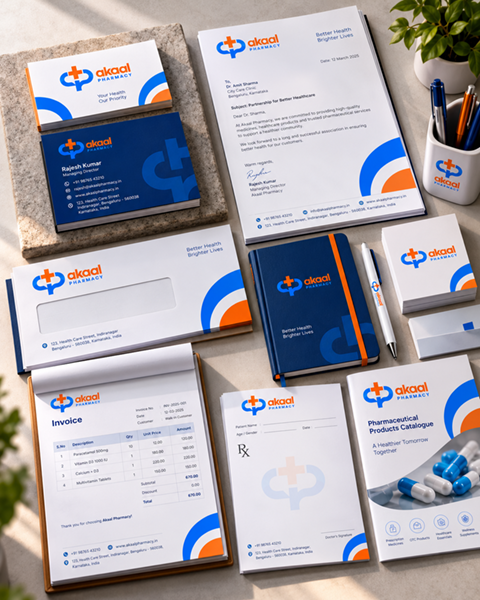 Akaal Pharmacy — Brand Identity & Healthcare Marketing System Gallery